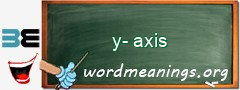 WordMeaning blackboard for y-axis